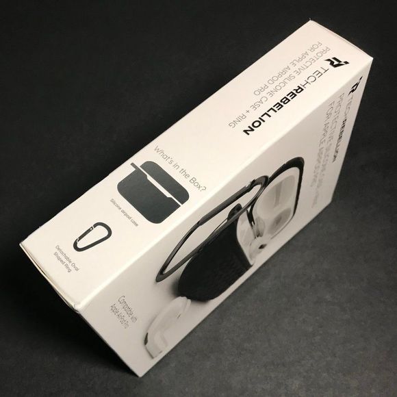 TECHREBELLION PROTECTIVE Silicone CASE+RING for Apple AirPod PRO - Picture 3 of 3